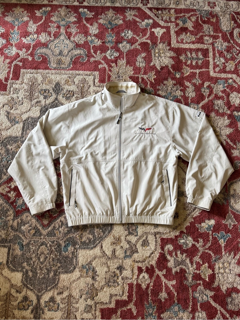 Cutter and Buck Cream Corvette Embroidered Jacket